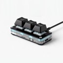 Makro klávesnica SAYODEVICE 3 klávesy Cut Copy Paste 6,9 x 3 x 2,5 cm Mechanické spínače OUTEMU Red RGB USB-C Čierna pre kanceláriu 3