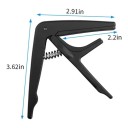 Kytarový kapodastr JOYO JCP-01 7,4 x 9,2 cm ocelová pružina silikonová podložka pro akustickou i elektrickou kytaru 12