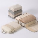 Conjunto de 4 organizadores de compressão para mala 20 x 30 cm até 39 x 40 cm com saco para sapatos em poliéster com rede para viajar 4