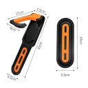 Wall Mount for Bike Vertical Folding Hook for Front Wheel with Rear Wheel Support 35 x 6.5 cm For Garage and Flat 4