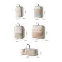 Sæt af 4 kompressionsorganisatorer til kuffert 20 x 30 cm op til 39 x 40 cm med skoletaske og høj lynlåsbeskyttelse til rejser 7