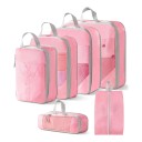 Sæt af 4 kompressionsorganisatorer til kuffert 20 x 30 cm op til 39 x 40 cm med skoletaske og høj lynlåsbeskyttelse til rejser 11