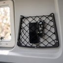 Úložná síť do auta a karavanu 32 x 21 cm Pružná síťka v pevném plastovém rámu Na dveře stěnu i opěradlo Černá Organizér na drobnosti 3