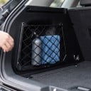 Úložná síť do auta a karavanu 32 x 21 cm Pružná síťka v pevném plastovém rámu Na dveře stěnu i opěradlo Černá Organizér na drobnosti 4