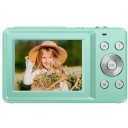 Dětský digitální fotoaparát 44 Mpx 1080P video 16x zoom Displej 2.4″ Detekce úsměvu Samospoušť Karta 32 GB a pouzdro 9
