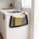 Úložná síť do auta a karavanu 32 x 17 cm Pružná síťka v pevném plastovém rámu Na dveře stěnu i opěradlo Černá Organizér na drobnosti 4