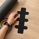 Kineziologický tejp na Achillovu šlachu 4 ks Předstřižené elastické pásky 30 x 13,7 cm Voděodolné a prodyšné Pro sport 6