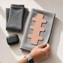 Kineziologický tejp na Achillovu šlachu 4 ks Předstřižené elastické pásky 30 x 13,7 cm Voděodolné a prodyšné Pro sport 9