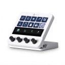 Ovládací panel Ajazz AKP05 10 LCD kláves 4 otočné knoflíky a dotyková lišta Makro klávesnice pre streamovanie Biela pre PC a Mac 1