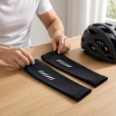 Cooling Arm Sleeves 1 Pair Reflective Strips UV Protection Lightweight Breathable Nylon Sports Sleeves for Cycling Running and Fishing 7