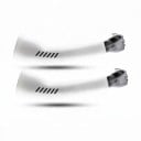 Cooling Arm Sleeves 1 Pair Reflective Strips UV Protection Lightweight Breathable Nylon Sports Sleeves for Cycling Running and Fishing 4