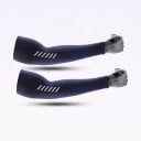 Cooling Arm Sleeves 1 Pair Reflective Strips UV Protection Lightweight Breathable Nylon Sports Sleeves for Cycling Running and Fishing 5