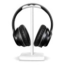 Suport pentru căști cu suport pentru telefon și tabletă Înălțime 23 cm Țeavă din aluminiu Pernă moale din TPE Pentru headset de gaming pe birou 5