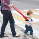 Kinderleine mit Führungsleine 1,2 m Leichter Sicherheitsgeschirr mit Schnalle auf dem Rücken Verstellbare Gurte Für Kleinkinder von 1–2 Jahren 2