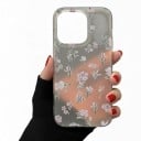 Pouzdro na iPhone 18 Pro Průhledný matný kryt Motiv pudrově růžových květů Měkký rám z TPU Tvrdý zadní panel Ochrana proti nárazům 1