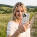 Pouzdro na iPhone 18 Pro Průhledný matný kryt Motiv vlaštovek a košíků s květy Měkký rám z TPU Tvrdý zadní panel Ochrana proti nárazům 5