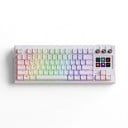 Mechanická klávesnica MRSVI K1 PRO 80% so 6 LCD klávesami a 3 otočnými gombíkmi Red spínače Hot swap RGB USB-C pre hry 1