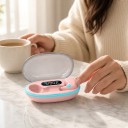 Bezdrátová sluchátka na spaní Bluetooth 5.3 Tenké pecky 1 cm Nabíjecí pouzdro s LED displejem Mikrofon Pro spaní na boku 6