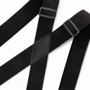 Férfi X alakú nadrágpánt négy fém karabínerrel Szélesség 3,5 cm Hossz 120 cm Rugalmas poliészter Nadrágpántokhoz 3