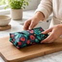 Essuie-tout en cire alimentaire en rouleau 2 pcs 30 x 100 cm Découpable sur mesure Cire d'abeille et coton Pour pain fromage fruits et plats 7