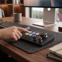 Ovládací panel MiraBox N3 6 LCD kláves a 3 otočné knoflíky Makro klávesnice pre streamovanie a strih USB-C pre PC a Mac 3