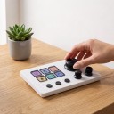 Ovládací panel MiraBox N3 6 LCD kláves a 3 otočné knoflíky Makro klávesnice pre streamovanie a strih USB-C pre PC a Mac 6