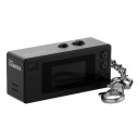 Mini kamera na klíčenku v retro stylu 1080P video Objektiv 130° Displej 0.96″ Přisvětlení Hmotnost 26 g Karta 8 GB 15