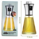 Glass Oil Sprayer 200 ml Conical Shape Stainless Steel Head 304 Borosilicate Glass Fine Mist for Cooking Grilling and Salads 3