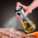 Glass Oil Sprayer 200 ml Conical Shape Stainless Steel Head 304 Borosilicate Glass Fine Mist for Cooking Grilling and Salads 5