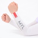 Cooling Arm Sleeves 1 Pair Elastic Ice Silk Sleeves Sun Protection For Running Cycling and Driving 2