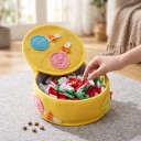 Snusekasse til hunde med låg 22 x 8 cm Rund interaktiv legetøj af fleece til godbidder Til langsom fodring og snusetræning 5