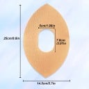 Kineziologické tejpy na koleno 10 ks s otvorem pro čéšku 25 x 14,5 cm Elastické bavlněné pásky Voděodolné Pro sport 3