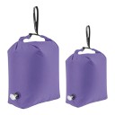 Sæt af 2 kompressionsposer til tøj M og L 34,5 x 47,8 cm og 42,9 x 61 cm Rullesløjfe med ventil Nylon Til rejser 1