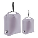 Sæt af 2 kompressionsposer til tøj M og L 34,5 x 47,8 cm og 42,9 x 61 cm Rullesløjfe med ventil Nylon Til rejser 9
