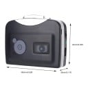Ezcap230 Cassette Player with Tape to MP3 Conversion to USB Flash Drive Without Computer 160 x 94 x 35 mm Powered by AA Batteries and USB Black 7