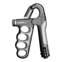 Fortalecedor de dedos e pulsos com contador de repetições 5 - 100 kg 17,5 x 11 cm Resistência ajustável Treino de agarre e antebraço 5