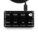Programovatelná makro klávesnice 8 kláves Copy Paste Save Mechanické spínače OUTEMU Red Podsvícení USB-C pro kancelář 1