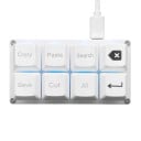 Programovatelná makro klávesnice 8 kláves Copy Paste Save Mechanické spínače OUTEMU Red Podsvícení USB-C pro kancelář 10