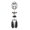 Wall Organiser for Cycling Equipment No Drilling with 3M Adhesive Holder Wooden Rod 30 cm for Helmet Glasses and Gloves 1