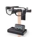 Wall Organiser for Cycling Equipment No Drilling with 3M Adhesive Holder Wooden Rod 30 cm for Helmet Glasses and Gloves 4
