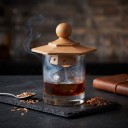 Fumeur en bois pour cocktails et whisky Accessoire pour verre avec prise ronde et ouvertures Pour aromatiser les boissons avec de la fumée 5