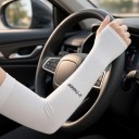 X-TIGER Cooling Arm Sleeves 4 Pairs Elastic Sleeves with Back of Hand Coverage UV Protection For Cycling Running Volleyball and Outdoor 7