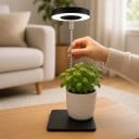 Luz LED de Cultivo com Base Vara Telescópica 20–66,3 cm 3 Modos de Luz Dimerização Temporizador USB Preto Para Plantas de Interior 2