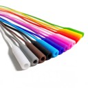 Sæt med 13 silikonesnor til briller 55 cm Farvemix Fleksible skridsikre ender Mod tab Til briller med styrke og solbriller 5