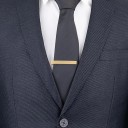 Spona na gravata 48,5 mm Simples spona deslizante de gravata em aço inoxidável Superfície lisa Acessório masculino para fato 9