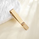 Spona na gravata 48,5 mm Simples spona deslizante de gravata em aço inoxidável Superfície lisa Acessório masculino para fato 11