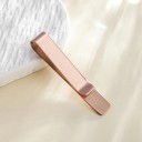 Spona na gravata 48,5 mm Simples spona deslizante de gravata em aço inoxidável Superfície lisa Acessório masculino para fato 12