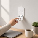Sammenklappelig vægholder til hovedtelefoner Selvklæbende uden boring 10 x 8 x 6 cm Plastisk ophæng til headset og spillekontrol 5