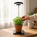 Luz LED de Cultivo com Base Vara Telescópica 20–66,3 cm 3 Modos de Luz Dimerização Temporizador USB Preto Para Plantas de Interior 6