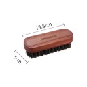 Horsehair Shoe Brush 13.5 x 5 cm Wooden Handle with Grip Groove Soft Polishing Brush for Leather Shoes and Leather Products 3